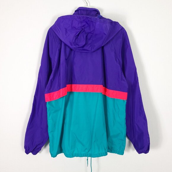 Vintage Woolrich Retro Colorblock Full Zip Windbreaker Jacket - Picture 2 of 8
